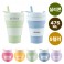 슈퍼파워 포켓 접이식 실리콘텀블러 475ml